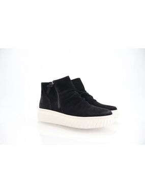Sofft Women's Portland Waterproof Ankle Boots Size 8.5 M Black Suede Leather